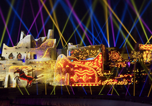 Pushing projection boundaries: UNESCO World Heritage Site